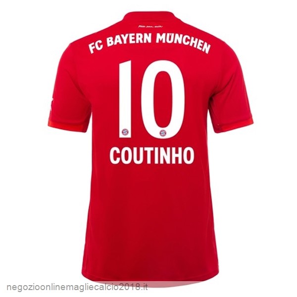 NO.10 Coutinho Home Online Maglie Calcio Bayern München 2019/20 Rosso