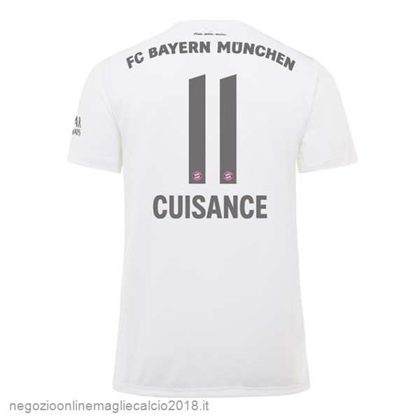 NO.11 Cuisance Away Online Maglie Calcio Bayern München 2019/20 Bianco