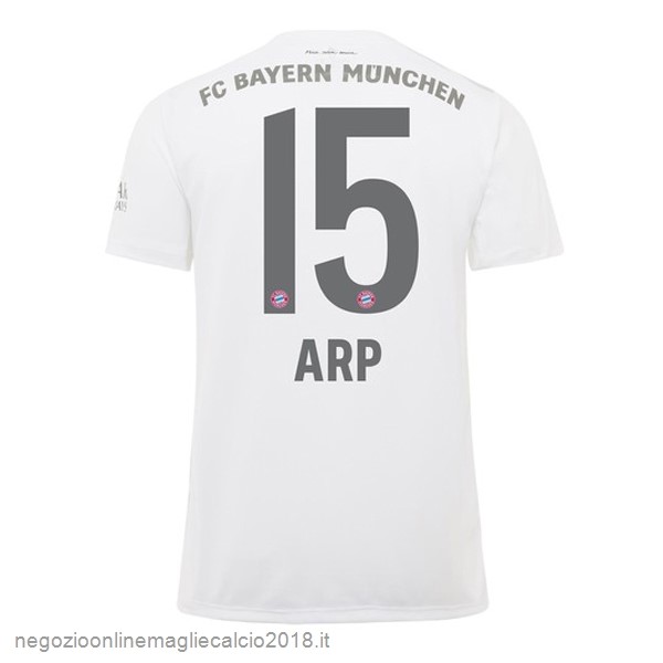 NO.15 ARP Away Online Maglie Calcio Bayern München 2019/20 Bianco