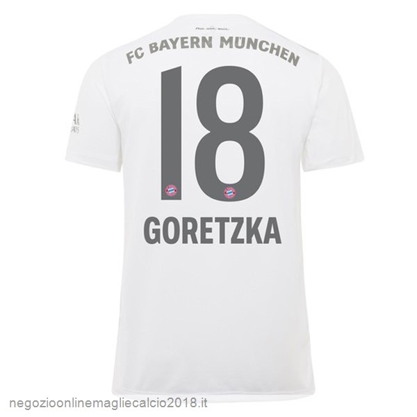 NO.18 GOroetzka Away Online Maglie Calcio Bayern München 2019/20 Bianco