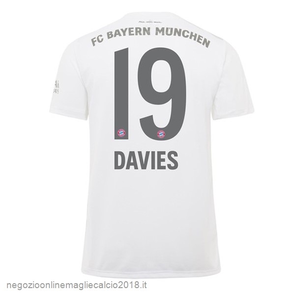 NO.19 Davies Away Online Maglie Calcio Bayern München 2019/20 Bianco