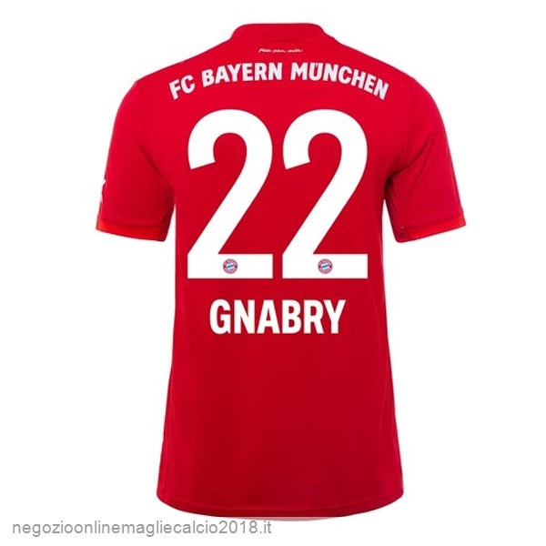 NO.22 Gnabry Home Online Maglie Calcio Bayern München 2019/20 Bianco