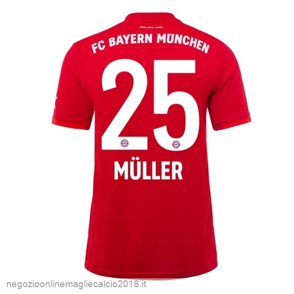 NO.25 Muller Home Online Maglie Calcio Bayern München 2019/20 Rosso