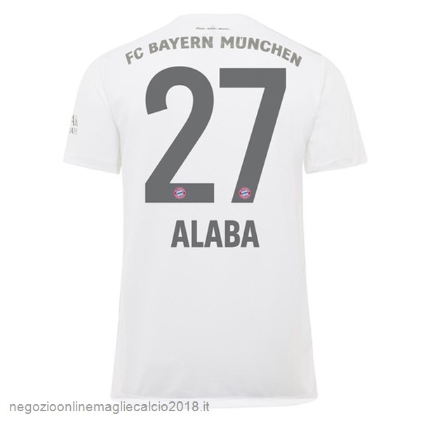 NO.27 Alaba Away Online Maglie Calcio Bayern München 2019/20 Bianco