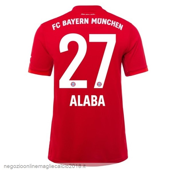 NO.27 Alaba Home Online Maglie Calcio Bayern München 2019/20 Rosso