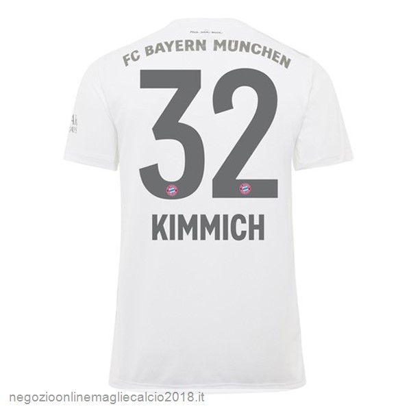 NO.32 Kimmich Away Online Maglie Calcio Bayern München 2019/20 Bianco