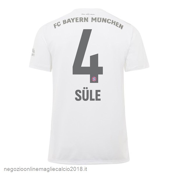 NO.4 Sule Away Online Maglie Calcio Bayern München 2019/20 Bianco