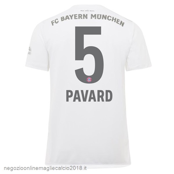 NO.5 Pavard Away Online Maglie Calcio Bayern München 2019/20 Bianco