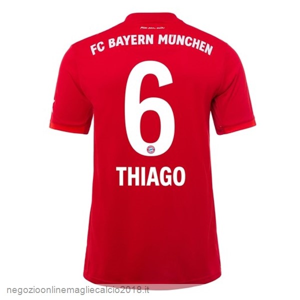 NO.6 Thiago Home Online Maglie Calcio Bayern München 2019/20 Rosso