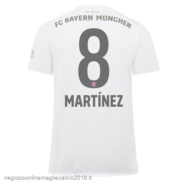 NO.8 Martinez Away Online Maglie Calcio Bayern München 2019/20 Bianco