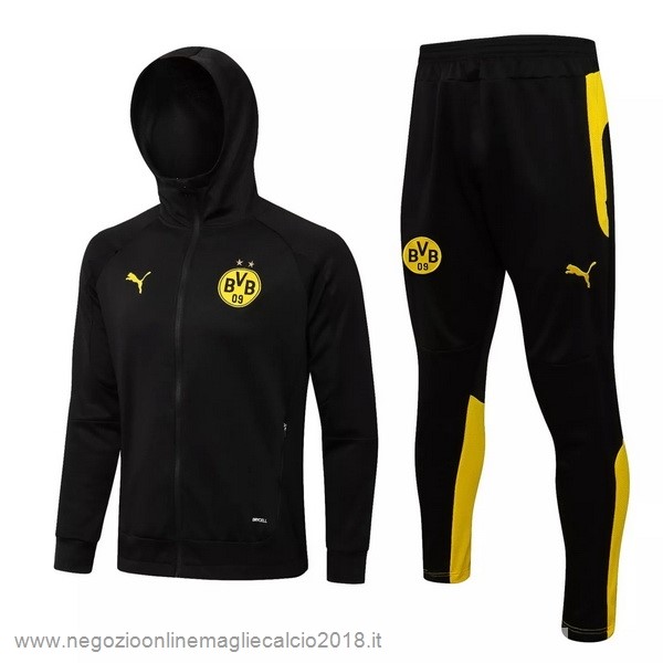 Felpa Cappuccio Borussia Dortmund 2021/22 Nero Giallo