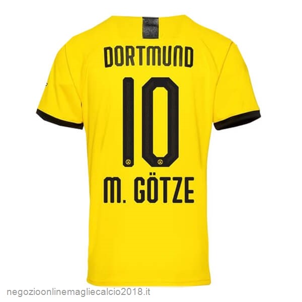 NO.10 M.Gotze Home Online Maglia Borussia Dortmund 2019/20 Giallo