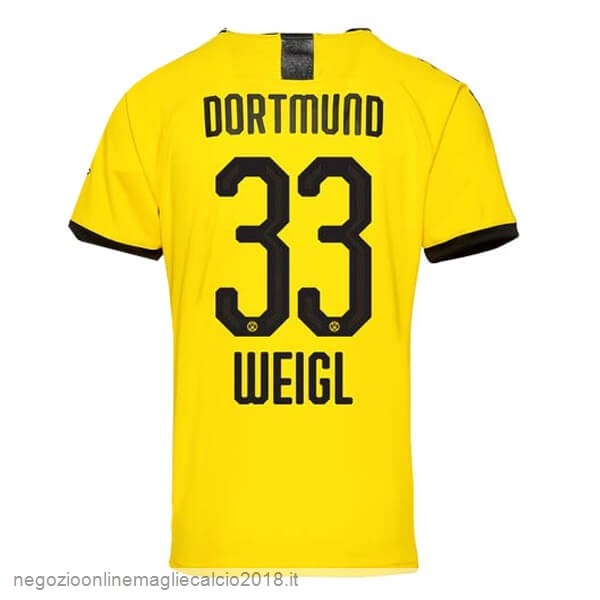 NO.33 Weigl Home Online Maglia Borussia Dortmund 2019/20 Giallo