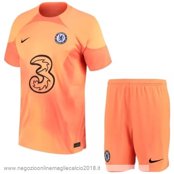 Conjunto De Bambino Portiere Chelsea 2022/23 Arancione