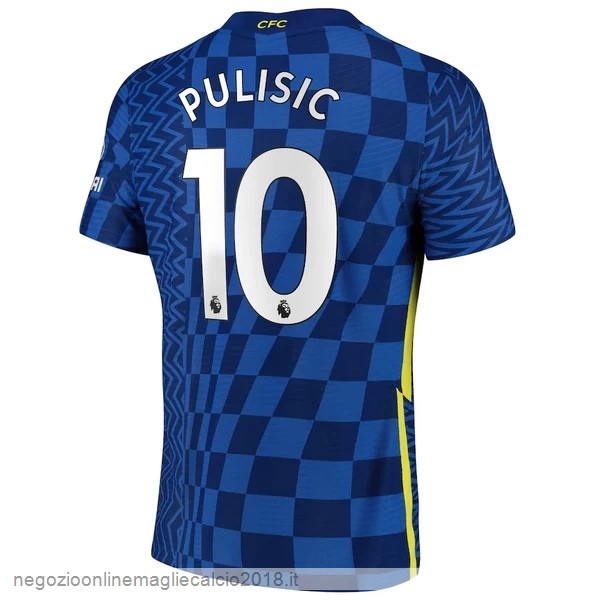 NO.10 Pulisic Home Online Maglia Chelsea 2021/2022 Blu