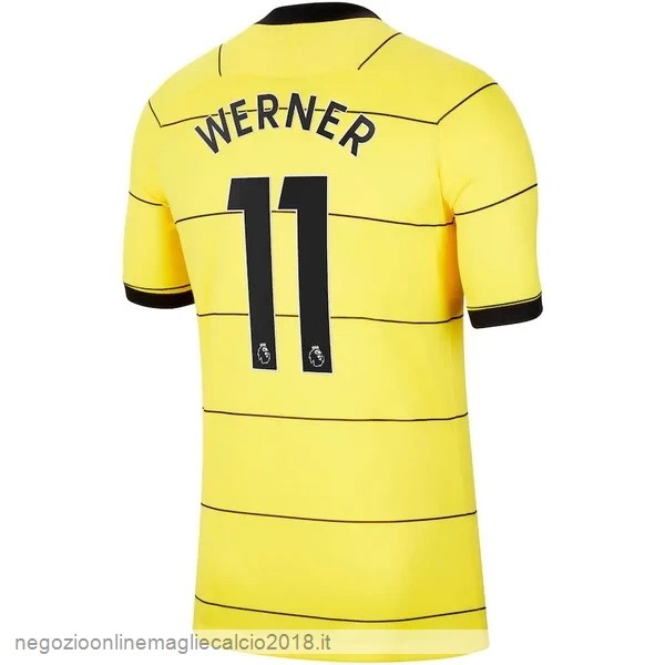 NO.11 Werner Away Online Maglia Chelsea 2021/2022 Giallo