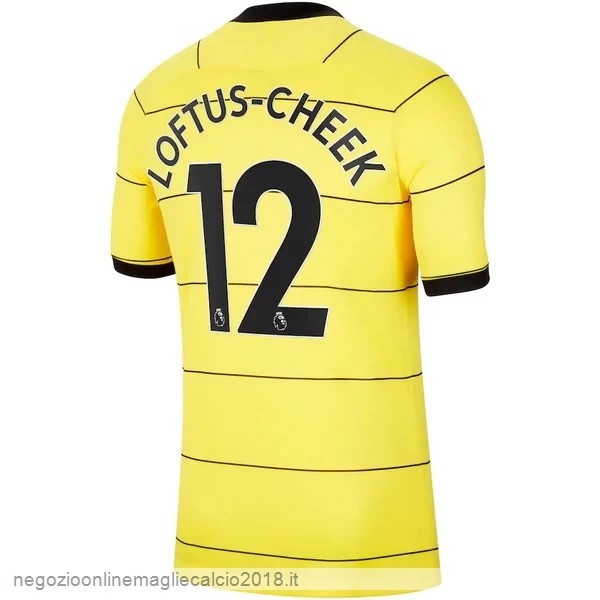 NO.12 Loftus Cheek Away Online Maglia Chelsea 2021/2022 Giallo