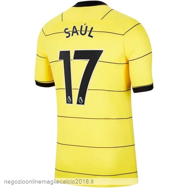 NO.17 Saúl Away Online Maglia Chelsea 2021/2022 Giallo