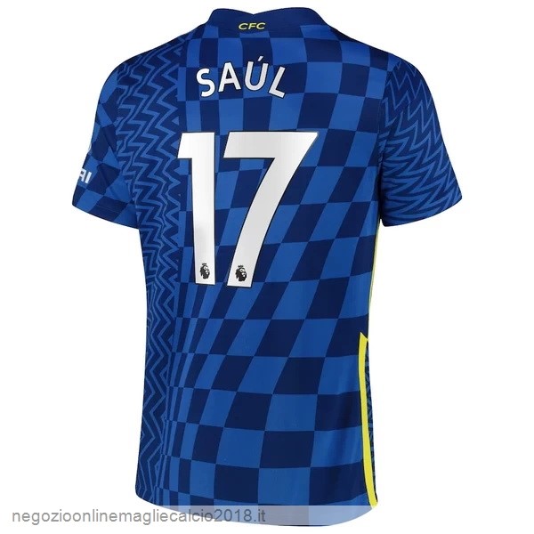 NO.17 Saúl Home Online Maglia Chelsea 2021/2022 Blu