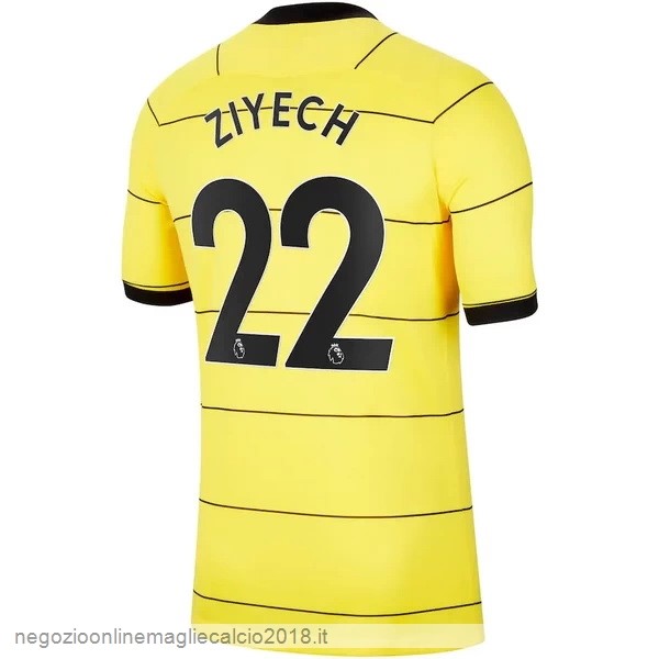 NO.22 Ziyech Away Online Maglia Chelsea 2021/2022 Giallo