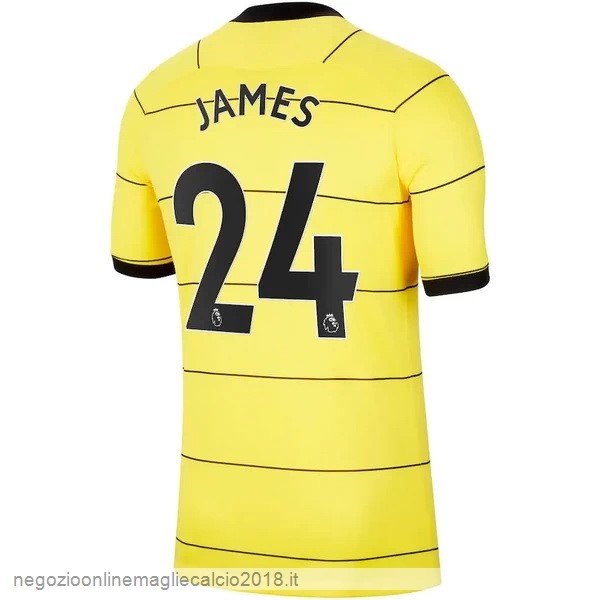 NO.24 James Away Online Maglia Chelsea 2021/2022 Giallo