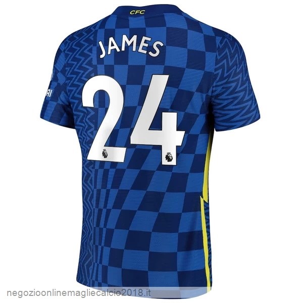 NO.24 James Home Online Maglia Chelsea 2021/2022 Blu