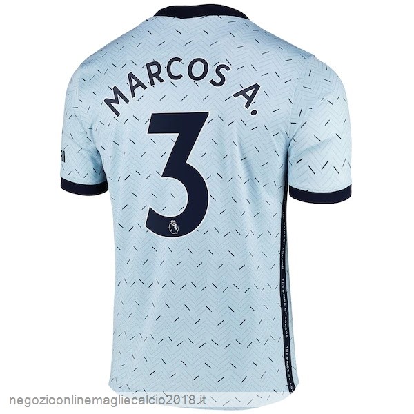 NO.3 Marcos A. Away Online Maglia Chelsea 2020/21 Blu