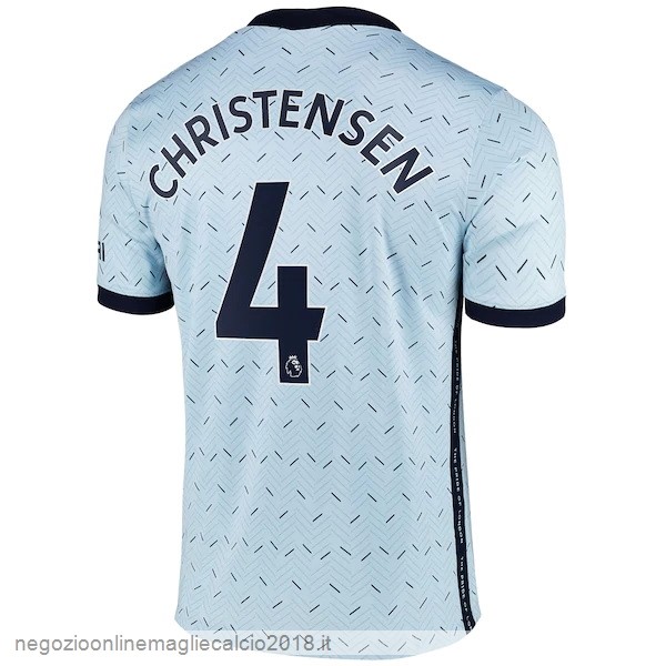 NO.4 Christensen Away Online Maglia Chelsea 2020/21 Blu