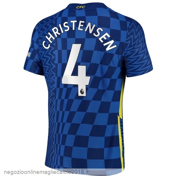 NO.4 Christensen Home Online Maglia Chelsea 2021/2022 Blu