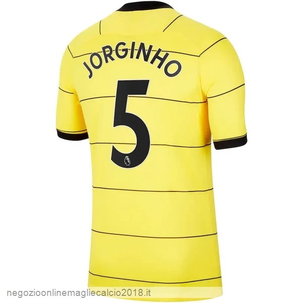 NO.5 Jorginho Away Online Maglia Chelsea 2021/2022 Giallo