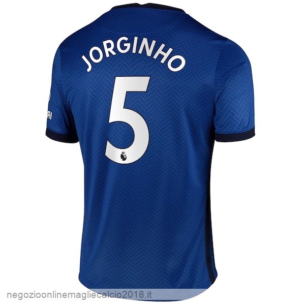 NO.5 Jorginho Home Online Maglia Chelsea 2020/21 Blu