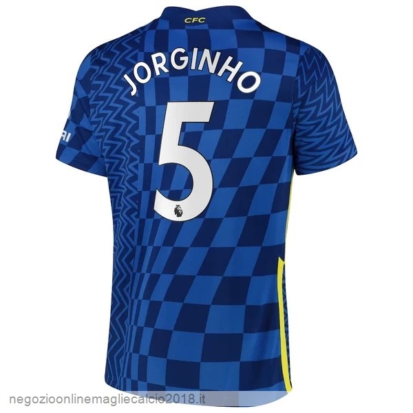 NO.5 Jorginho Home Online Maglia Chelsea 2021/2022 Blu