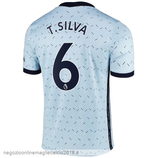NO.6 T. Silva Away Online Maglia Chelsea 2020/21 Blu