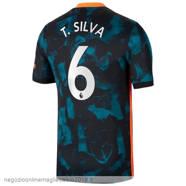 NO.6 T. Silva Terza Online Maglia Chelsea 2021/2022 Verde
