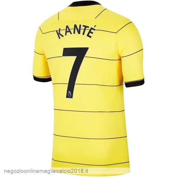 NO.7 Kante Away Online Maglia Chelsea 2021/2022 Giallo