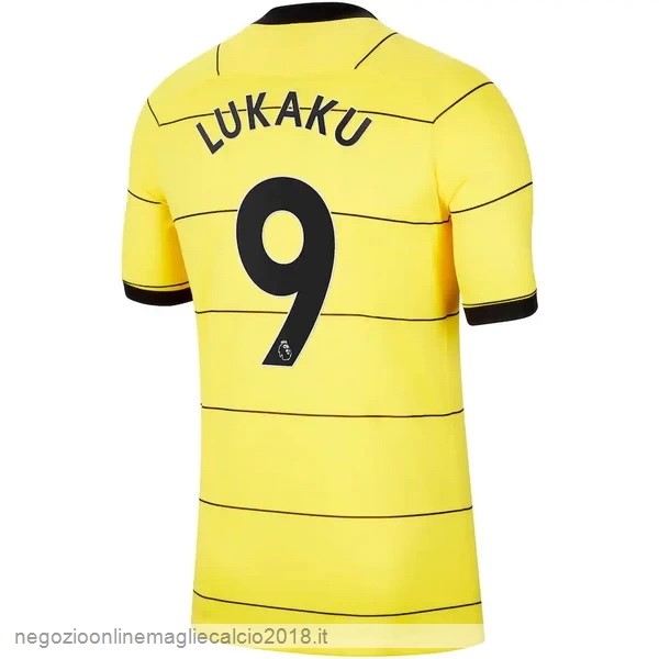 NO.9 Lukaku Away Online Maglia Chelsea 2021/2022 Giallo