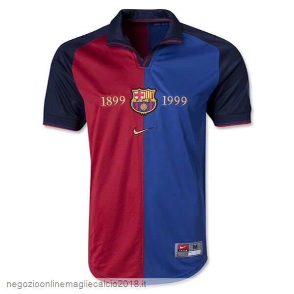 Home Online Maglie Calcio Barcellona Retro 1899 1999 Blu Rosso