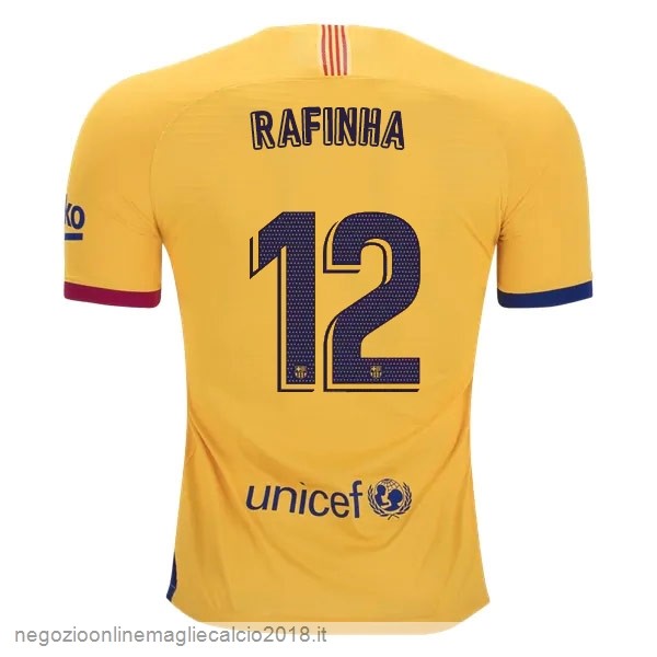 NO.12 Rafinha Away Online Maglie Calcio Barcellona 2019/20 Giallo