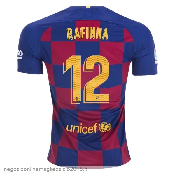 NO.12 Rafinha Home Online Maglie Calcio Barcellona 2019/20 Blu Rosso