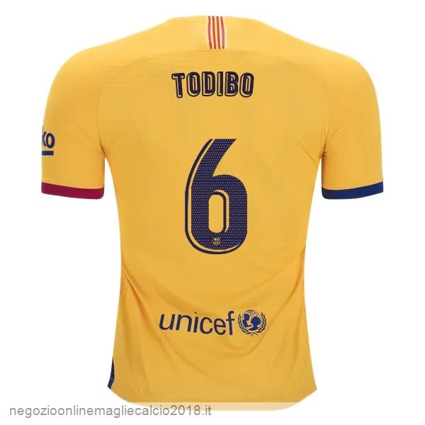 NO.6 Todibo Away Online Maglie Calcio Barcellona 2019/20 Giallo