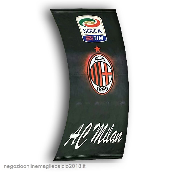 Online Calcio Bandiera de AC Milan Nero