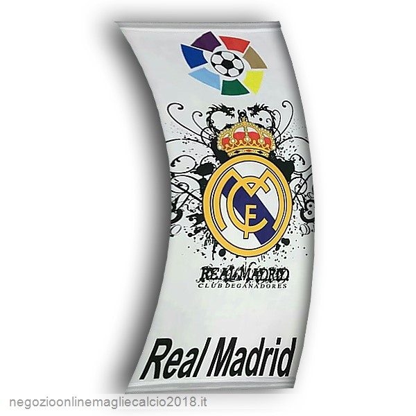 Online Calcio Bandiera de Real Madrid Bianco