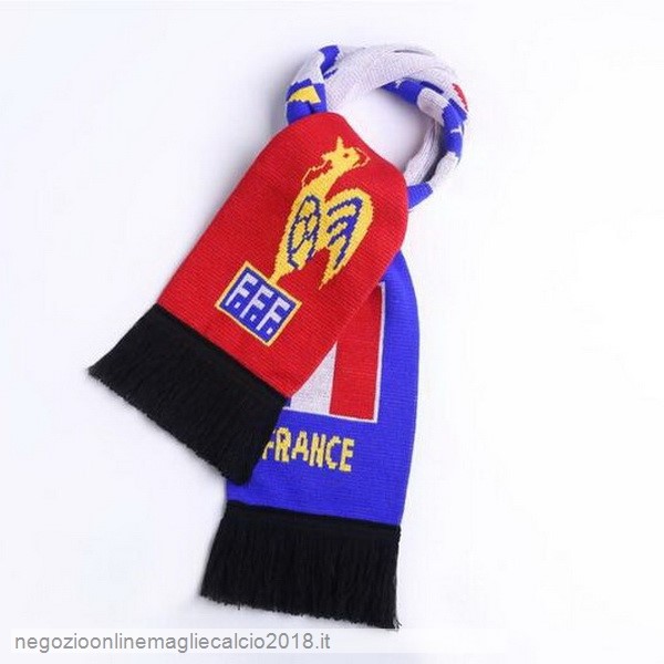 Online Sciarpa Calcio Francia Knit Blu Rosso