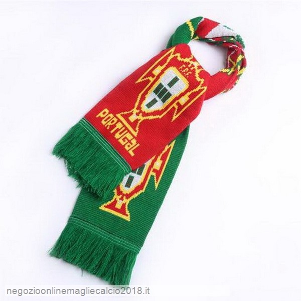 Online Sciarpa Calcio Portogallo Knit Verde Rosso