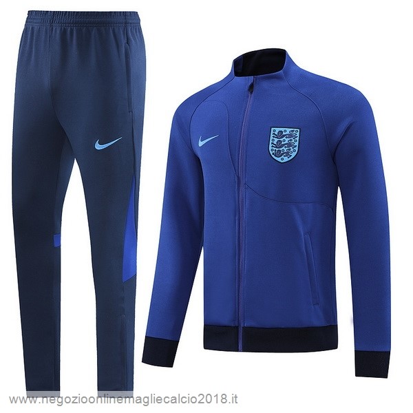 Set Completo Lunga Zip Giacca Inghilterra 2022 I Blu