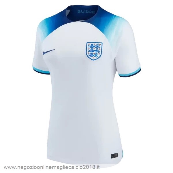 Home Online Maglia Donna Inghilterra 2022 Bianco Blu
