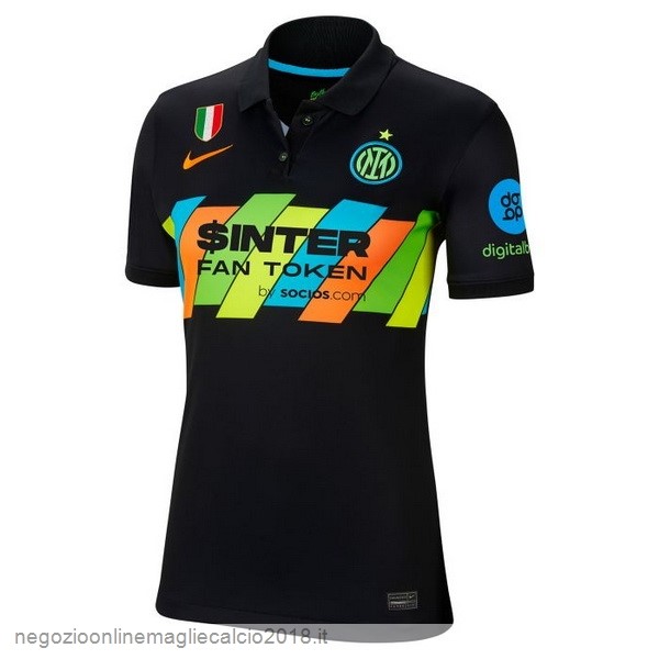 Terza Online Maglia Donna Inter Milán 2021/2022 Nero