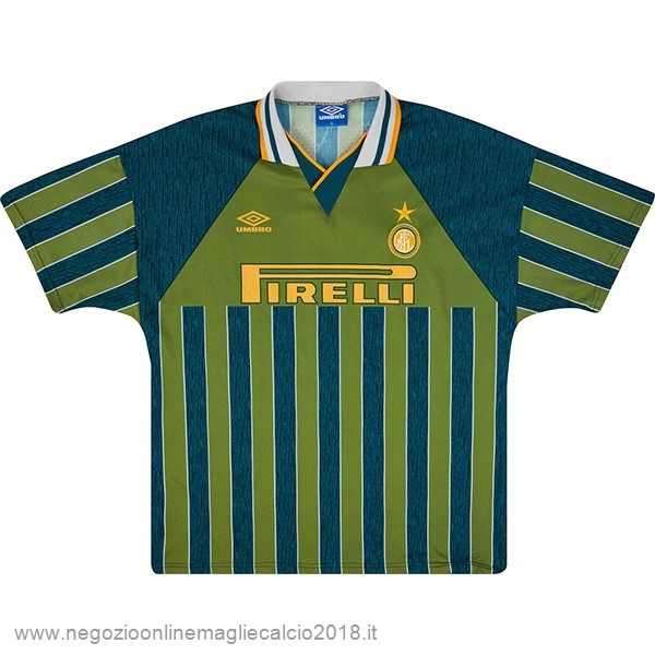 Terza Online Maglia Inter Milán Retro 1995 1996 Verde