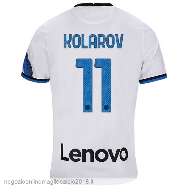 NO.11 Kolarov Away Online Maglia Inter Milán 2021/2022 Bianco