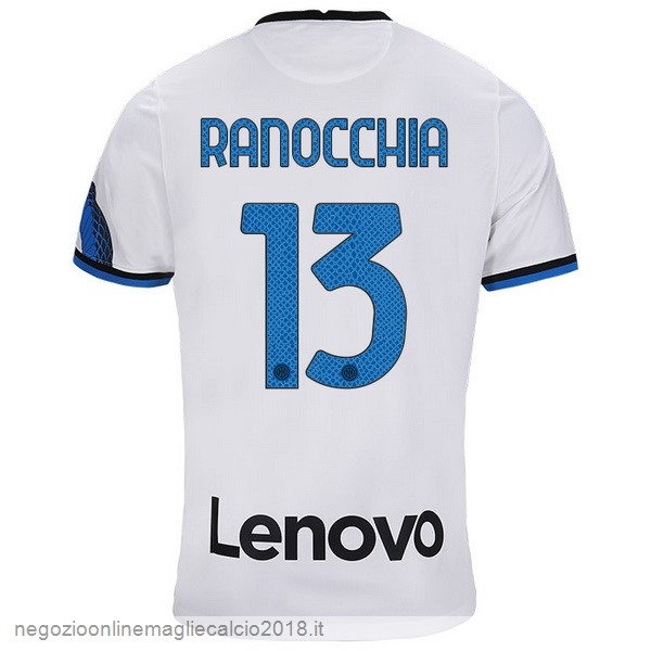 NO.13 Ranocchia Away Online Maglia Inter Milán 2021/2022 Bianco